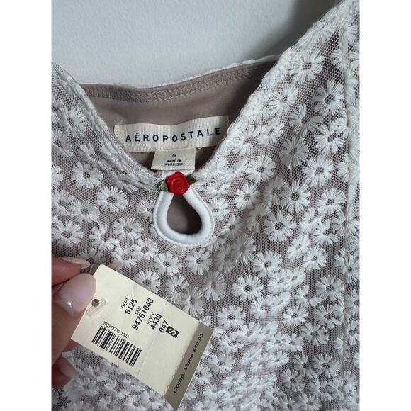 Aeropostale Floral V Neck Fit & Flare Dress Sundress Mini - Picture 3 of 8